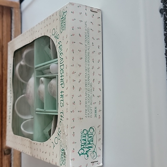 VINTAGE ENESCO PRECIOUS MOMENTS TEA SET PORCELAIN 1985 - Picture 6 of 8